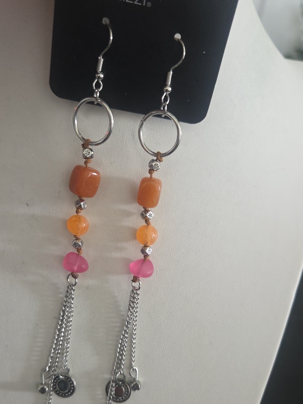 Paparazzi Gardening Gesture Orange Earrings NWT